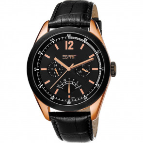 Correa de reloj Esprit ES102831-004 Cuero Negro 22mm