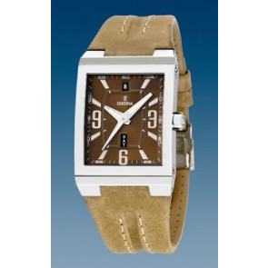 Correa de reloj Festina F16185-4 Cuero Marrón claro 16mm