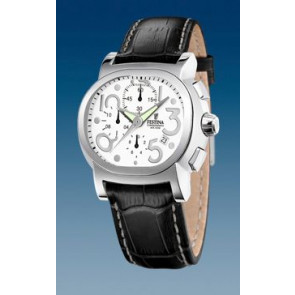 Correa de reloj Festina F16125-G / F16892 Cuero Negro 23mm