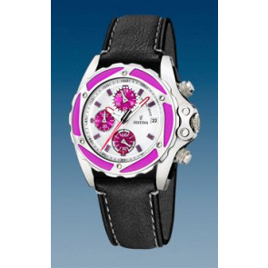 Correa de reloj Festina F16274.8 Cuero Negro