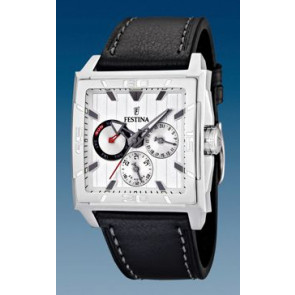 Correa de reloj Festina F16568/1 Cuero Negro 28mm