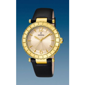 Correa de reloj Festina F16647.5 Cuero Negro