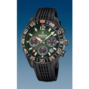 Correa de reloj Festina F20518/2 Caucho Negro 21mm