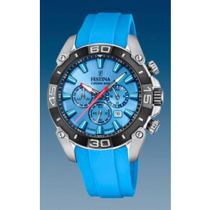 Correa de reloj Festina F20544-6 Plástico Azul claro 22mm