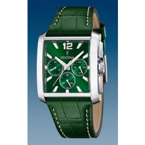Correa de reloj Festina F20636/03 Cuero Verde 28mm