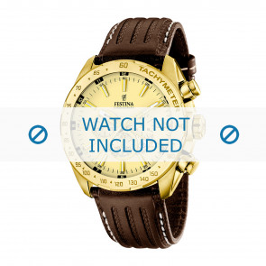 Correa de reloj Festina F16879-2 / F16879-3 Cuero Marrón 24mm