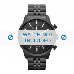 Fossil correa de reloj FS4787 Metal Negro 24mm