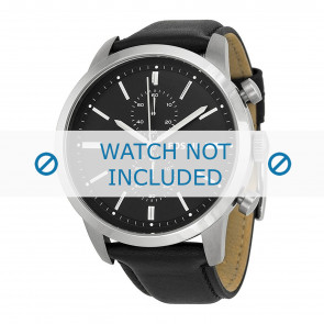 Correa de reloj Fossil FS4866 Cuero Negro 24mm