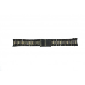 Fossil correa de reloj FTW2117 Metal Negro 22mm