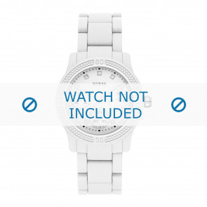 Correa de reloj Guess W0944L1 / 2057177 Funfetti Plástico Blanco 11mm