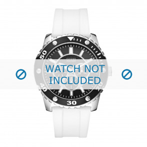 Guess correa de reloj W10616G2 Caucho / plástico Blanco