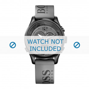 Hugo Boss correa de reloj HB-103-1-34-2461 / 1512800 / HB659302423 Caucho Gris 22mm
