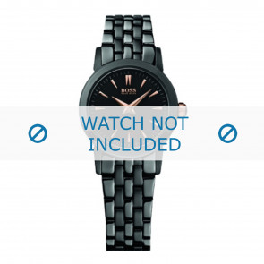 Hugo Boss correa de reloj HB-194-3-34-2550 / HB1502343 Metal Negro