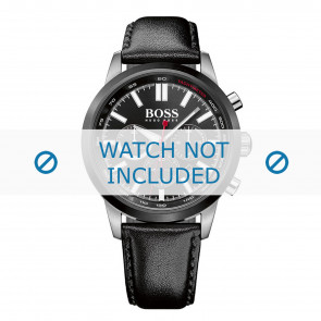 Correa de reloj Hugo Boss HB-266-1-34-2875 / HB1513191 Cuero Negro 22mm