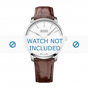 Correa de reloj Hugo Boss HB-273-1-14-2823 / HB1513255 Piel de cocodrilo Marrón 21mm