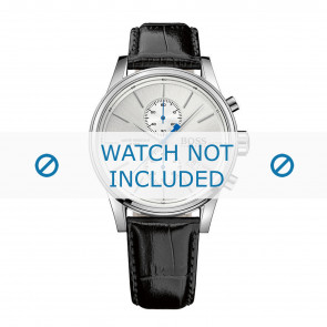 Correa de reloj Hugo Boss HB-275-1-14-2846 / HB1513282 Piel de cocodrilo Negro 20mm
