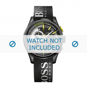 Correa de reloj Hugo Boss HB-277-1-34-2859 / HB1513337 / HB659302683 Caucho Negro 22mm