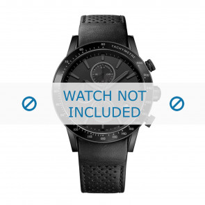 Correa de reloj Hugo Boss HB-284-1-96-2945 / HB1513456 / HB659302758 Cuero Negro 22mm