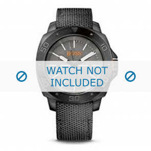 Correa de reloj Hugo Boss HB-143-1-34-2660 / 659302547 / 1513069 Lona Negro 22mm