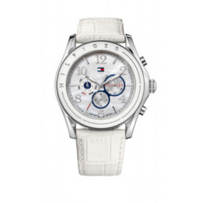Correa de reloj Tommy Hilfiger TH-112-3-29-1046 Cuero Blanco 24mm