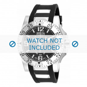 Invicta correa de reloj 18202.01  Caucho Negro