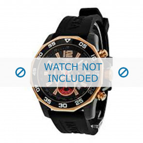 Invicta correa de reloj 7435 Caucho Negro 22mm