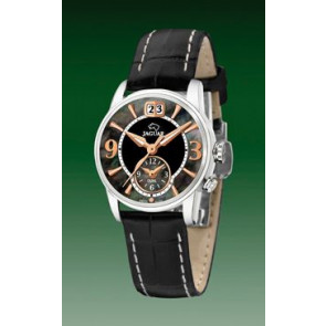 Correa de reloj Jaguar J624-5 / J624-C Cuero Negro 16mm