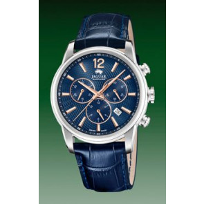Correa de reloj Jaguar J968.2 Cuero Azul