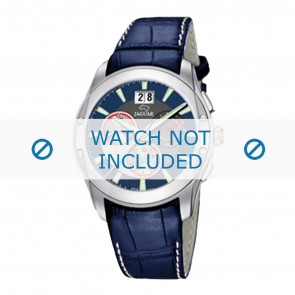 Jaguar correa de reloj J615-2 Cuero Azul  22mm + costura blanca