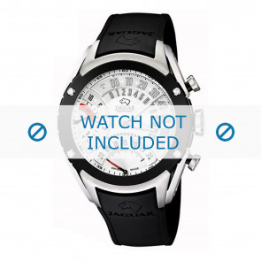 Correa de reloj Jaguar J659-1 Caucho Negro 20mm