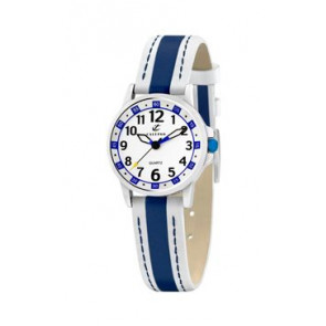 Correa de reloj Calypso k5212-1 Cuero Azul