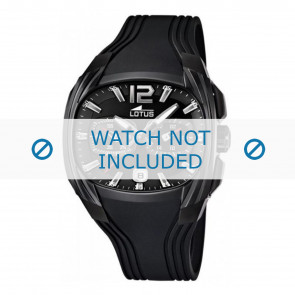 Correa de reloj Lotus 15757 Caucho Negro 21mm