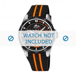 Correa de reloj Lotus 18259-1 Caucho Negro 22mm