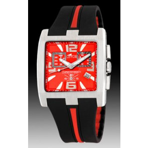 Correa de reloj Lotus 15346/3 / BC04856 Caucho Negro 28mm