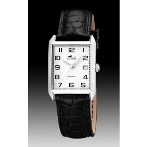 Correa de reloj Lotus 15625.1 Cuero Negro