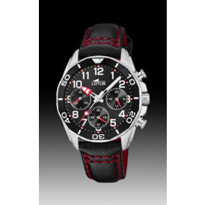 Correa de reloj Lotus 18859-2 Lona Negro