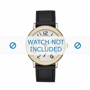Correa de reloj Marc by Marc Jacobs MJ1514 Cuero Negro 18mm