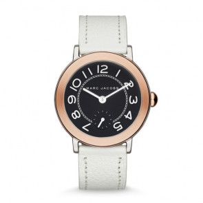 Correa de reloj Marc by Marc Jacobs MJ1515 Cuero Blanco 18mm