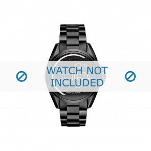 Michael Kors correa de reloj MKT5005 Metal Negro 22mm