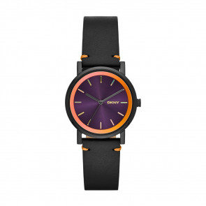 DKNY correa de reloj NY2263 Cuero Negro