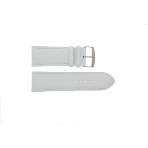 Correa de reloj de cuero genuino color blanco 32mm