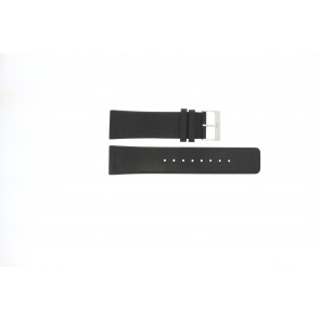 Skagen correa de reloj 833XLSLB / 833XLSLN Cuero Negro 25mm