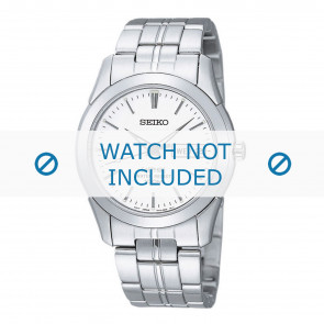 Seiko correa de reloj 7N43-0AR0-SGG713P1 / SGG715P1 / SGG717P1 Metal Plateado 20mm
