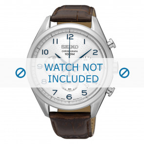 Correa de reloj Seiko 8T63-00C0 / SSB229P1 / L01K017J0 Piel de cocodrilo Marrón 20mm