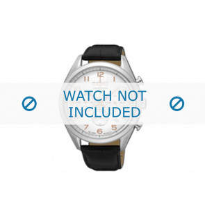 Correa de reloj Seiko SSB227P1 / 8T63 00C0 / L01K018J0 Cuero Negro 20mm