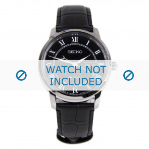 Correa de reloj Seiko SRP765J2 / 4R36 04E0 Cuero Negro 20mm