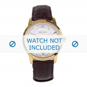 Correa de reloj Seiko SRPA14J1 / 4R35-01A0 / L0FR012K0 Cuero Marrón 20mm