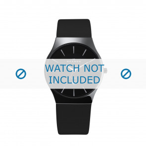 Correa de reloj Skagen 233XLCLB Cuero Negro 20mm