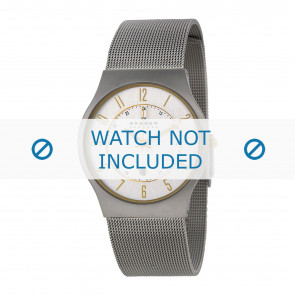 Skagen correa de reloj 233XLSGS / 233XLSS / 233XLSSB / 233XLSSD / 233XLSSM / 233XLSSB Metal Plateado 22mm