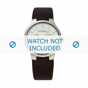 Skagen correa de reloj 331LSLW1 Piel Negro 18mm 